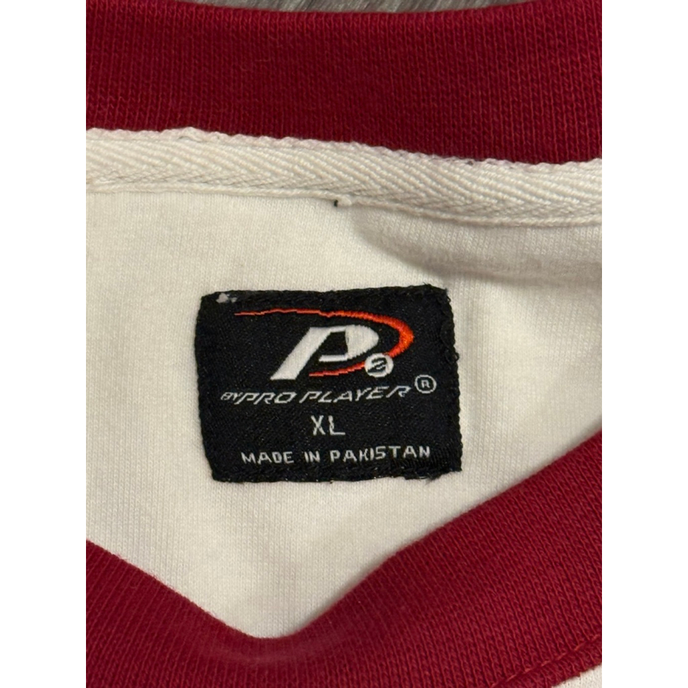 Vintage 90s Oklahoma Sooners Ringer T Shirt Sz XL Pro Player NCAA White/Red - Picture 6 of 8
